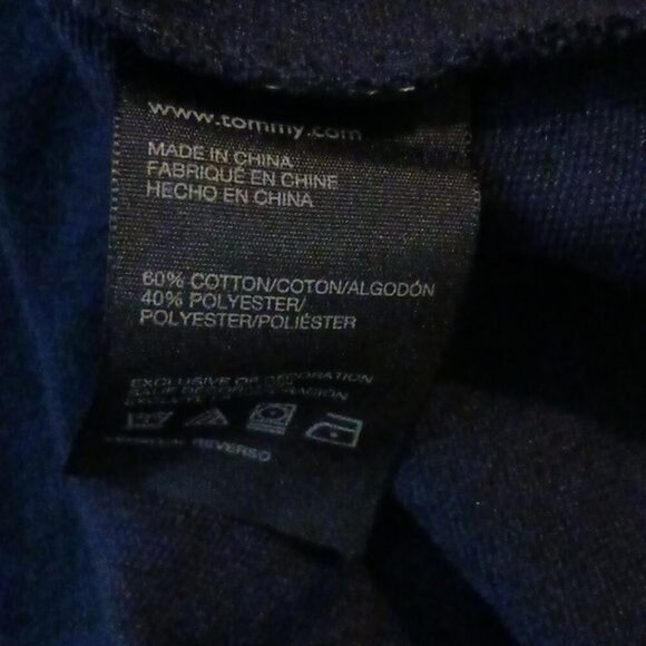 Tommy Hilfiger Girls Size 16 Dress Navy Blue White Stripe Fit Flare Nautical - Picture 7 of 7